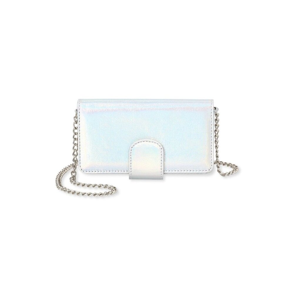 No‎ Boundaries Crossbody Bag Shiny Pearl Faux Leather Stylish Purse Women NWT 80